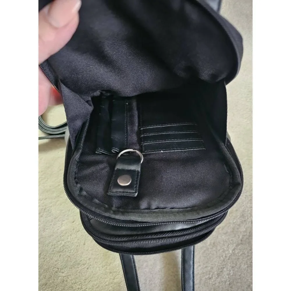 #70 Kenneth Cole Reaction crossbody pouch, black - Picture 5 of 7